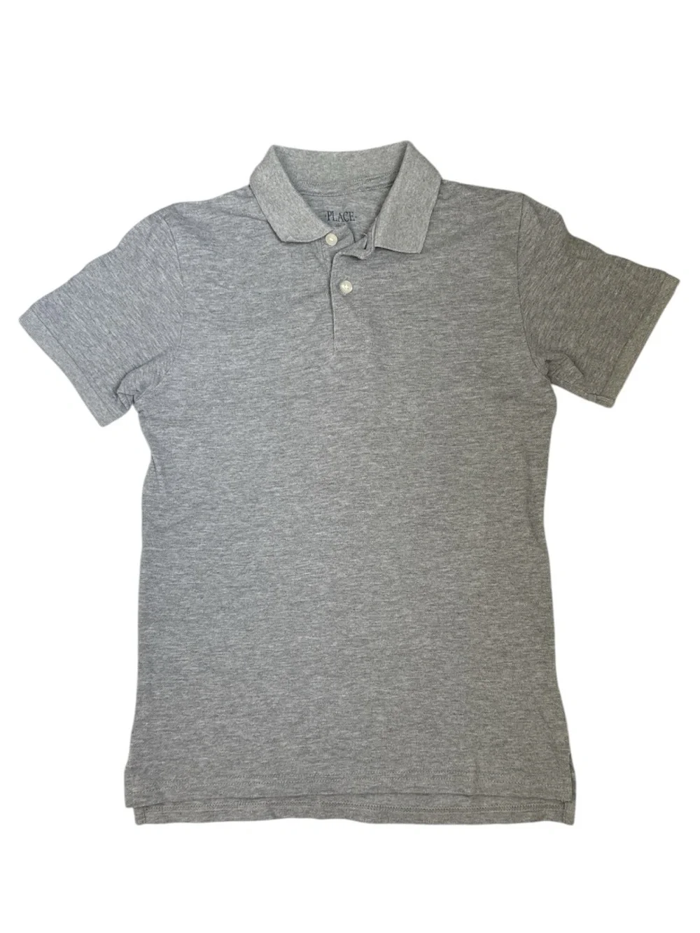 The Children’s Place Boys Gray Uniform Polo Shirt Size L